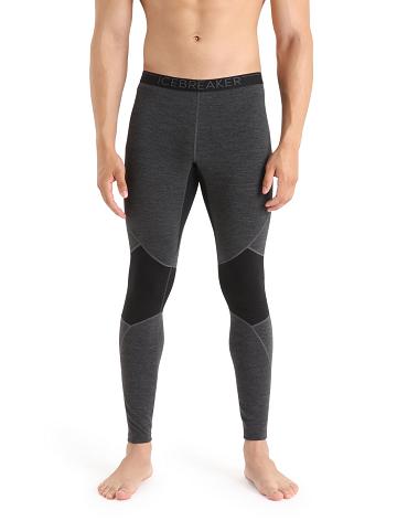 Base Layers Icebreaker BodyfitZone™ Merino 260 Zone Thermal Leggings Homme Noir | FR 1393QMAZ